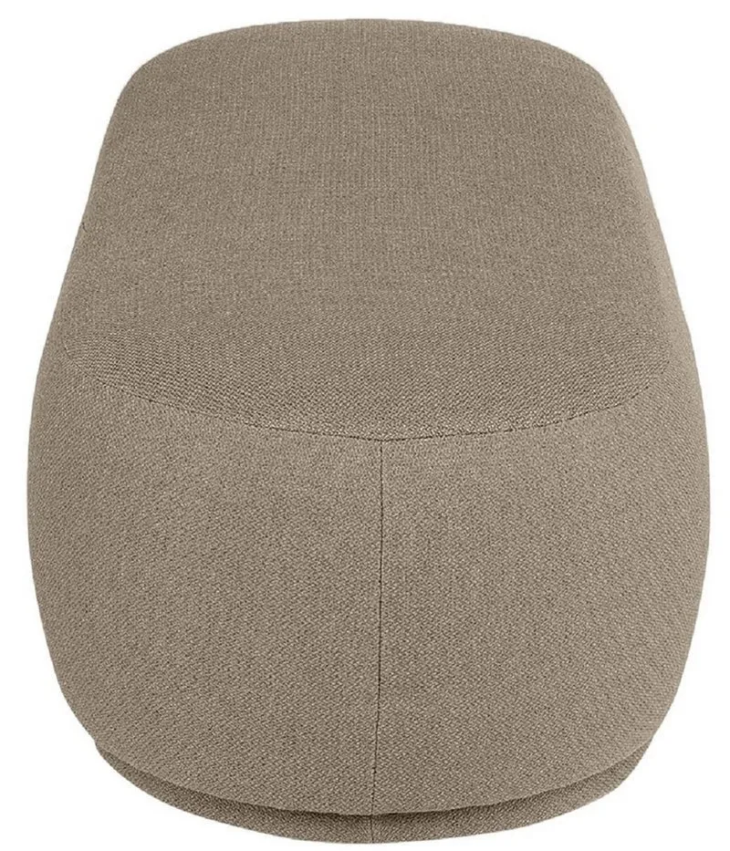 Casa Padrino Luxus Sitzbank Braun 137,5 x 56,5 x H. 38 cm - Gepolsterte Wohnzimmer Bank - Wohnzimmer Möbel - Hotel Möbel - Luxus Kollektion