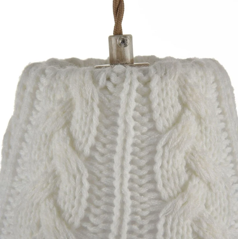 Casa Padrino Barock Kristall Hängeleuchte, Metall und Kristallglas, Beige, Ø 18 x H. 35 cm