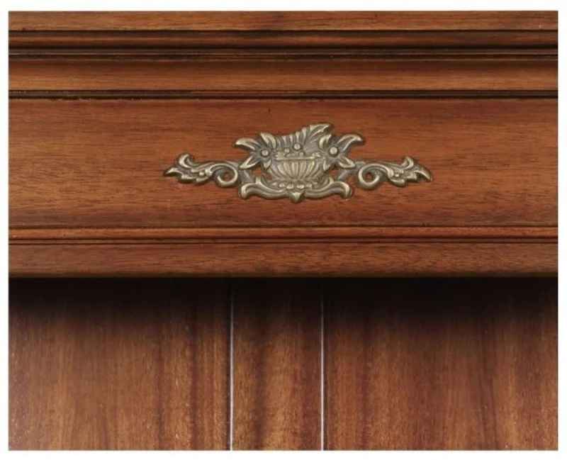 Casa Padrino Luxus Barockstil Bücherschrank / Regalschrank Braun 103 x 32 x H. 185,5 cm - Barock Wohnzimmermöbel