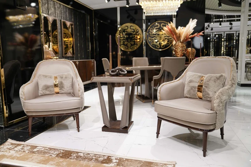 Casa Padrino Luxus Beistelltisch Dunkelbraun / Grau / Kupfer - Quadratischer Massivholz Tisch - Wohnzimmer Möbel - Wohnzimmer Einrichtung - Luxus Möbel - Luxus Einrichtung - Luxus Qualität