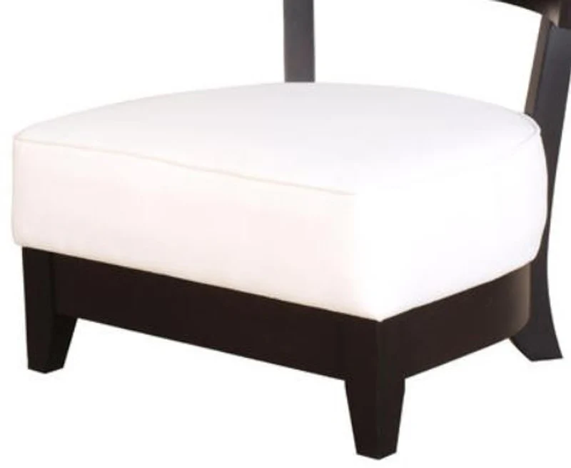 Casa Padrino Lounge Club Sessel Schwarz / Weiß 73,5 x 66 x H. 74 cm - Luxus Kollektion