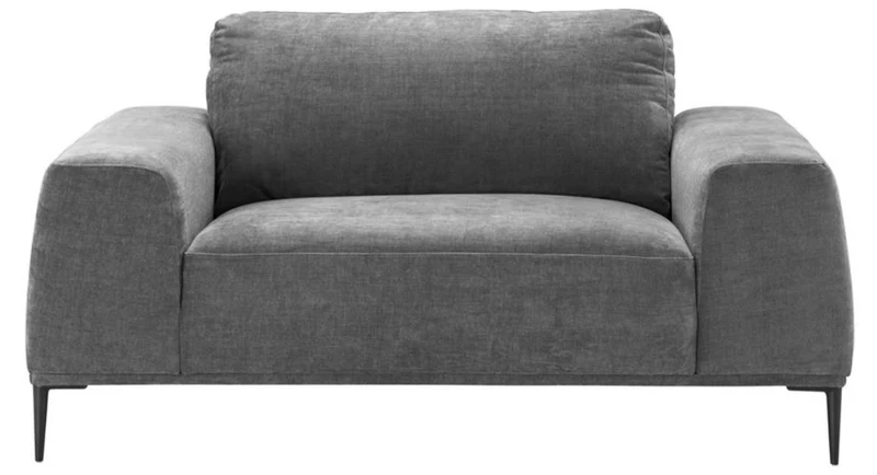 Casa Padrino Luxus Oversize Sessel in Grau 158 x 93 x H. 80 cm - Hochwertiges Hotel Möbelstück