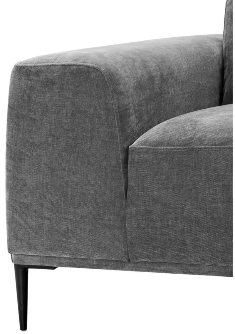 Casa Padrino Luxus Oversize Sessel in Grau 158 x 93 x H. 80 cm - Hochwertiges Hotel Möbelstück