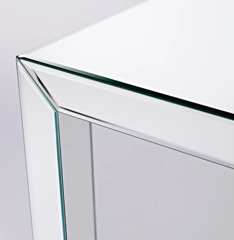 Casa Padrino Luxus Spiegelglas Beistelltisch im Würfel Design 46 x 46 x H. 48 cm - Designer Wohnzimmermöbel