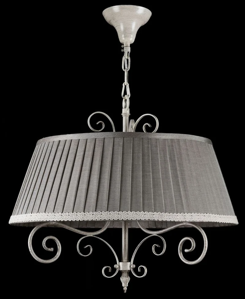 Casa Padrino Barock Kronleuchter im antiken Stil in Beige und Grau Ø 50 x H. 44 cm - Luxus Beleuchtung