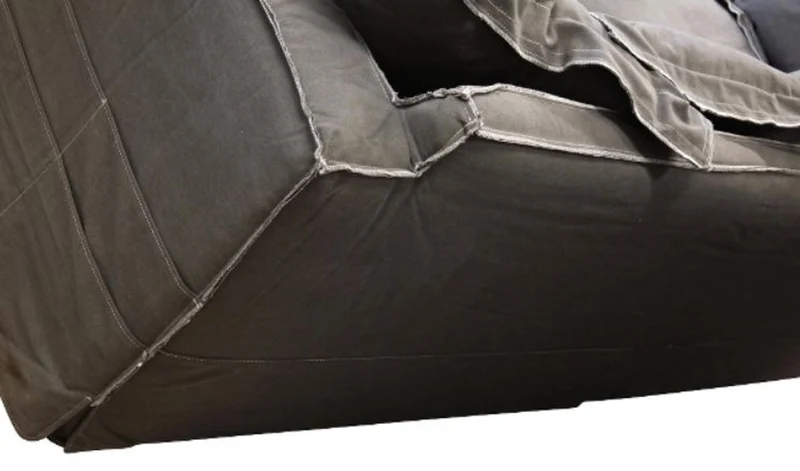 Casa Padrino Luxus Wohnzimmer Sofa Vintage Dunkelgrau 240 x 100 x H. 80 cm - Luxus Qualität