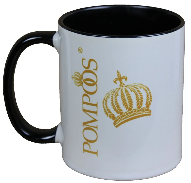 Harald Glööckler Pompöös Tasse Hund mit schwarzfarbenem Kleid - designed by Harald Glööckler
