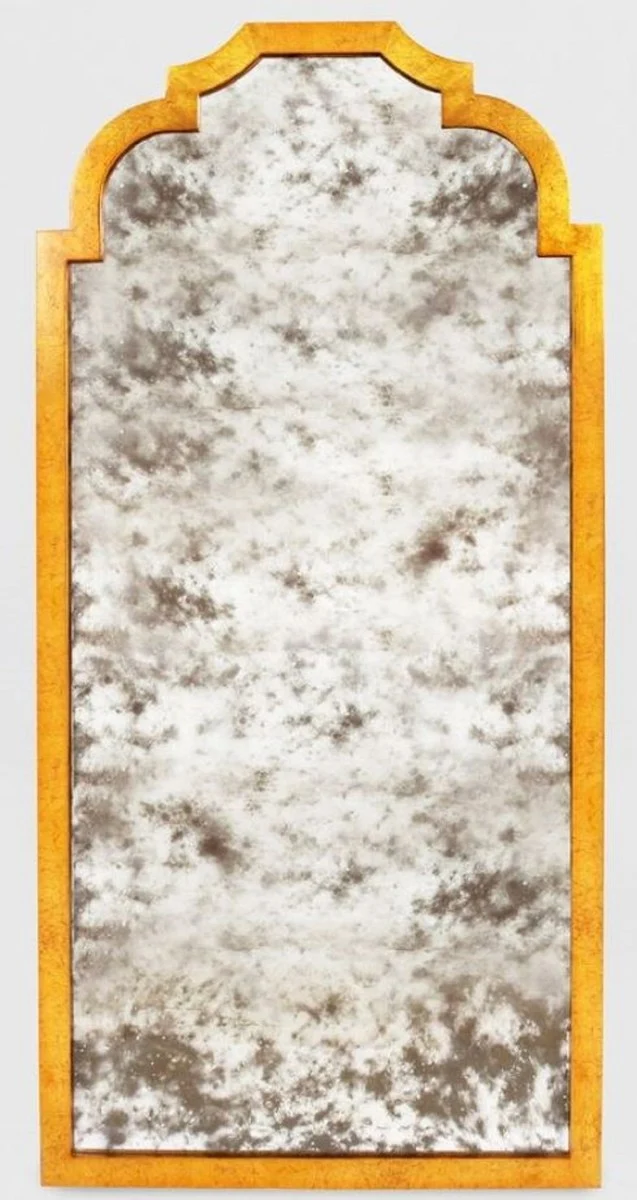 Casa Padrino Barock Wandspiegel Gold 70 x 3 x H. 145 cm - Eleganter Barock Spiegel mit antikem Spiegelglas - Barock Möbel