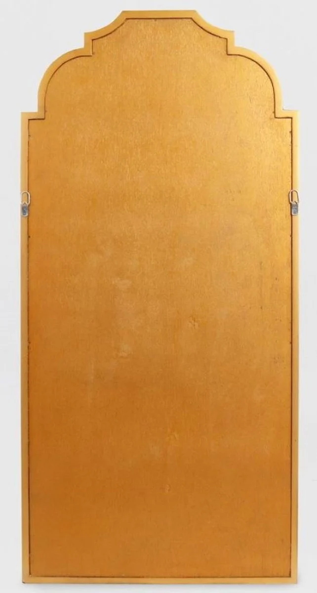 Casa Padrino Barock Wandspiegel Gold 70 x 3 x H. 145 cm - Eleganter Barock Spiegel mit antikem Spiegelglas - Barock Möbel