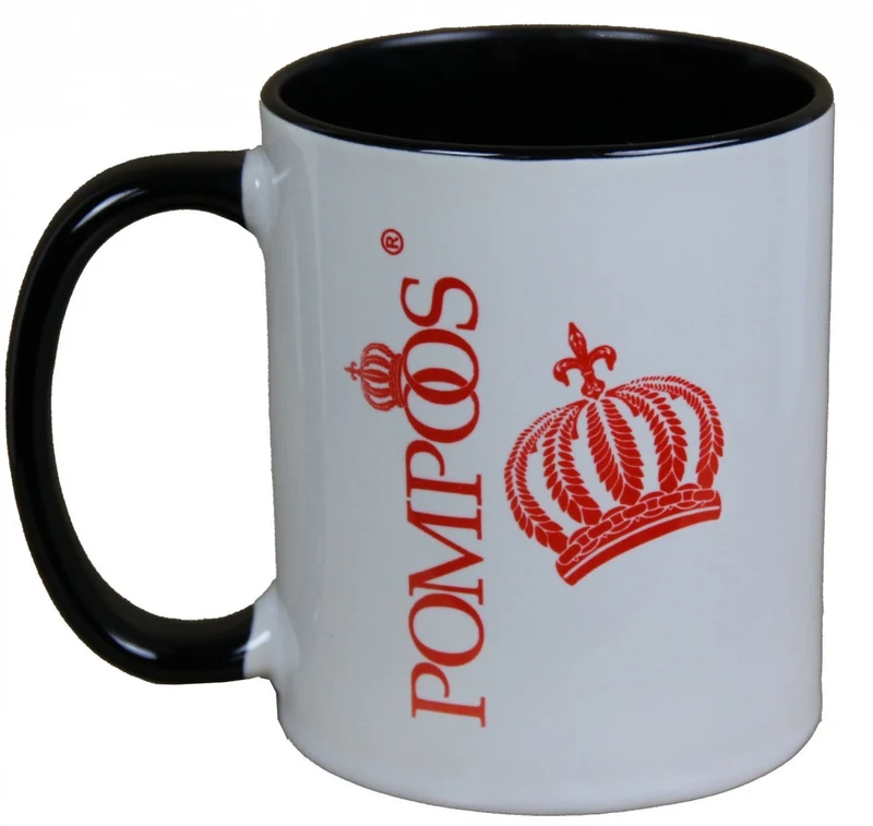 Harald Glööckler Pompöös Tasse Hund mit schwarzfarbenem Abendkleid - designed by Harald Glööckler