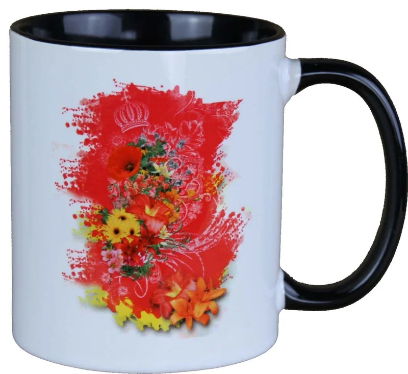Casa Padrino Harald Glööckler Pompöös Tasse Blumen Explosion, Design von Harald Glööckler, 9,5 cm x 8,5 cm, 320 ml