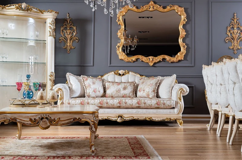 Casa Padrino Luxus Barock Spiegel Gold - Prunkvoller Massivholz Wandspiegel im Barockstil - Handgefertigte Barock Möbel