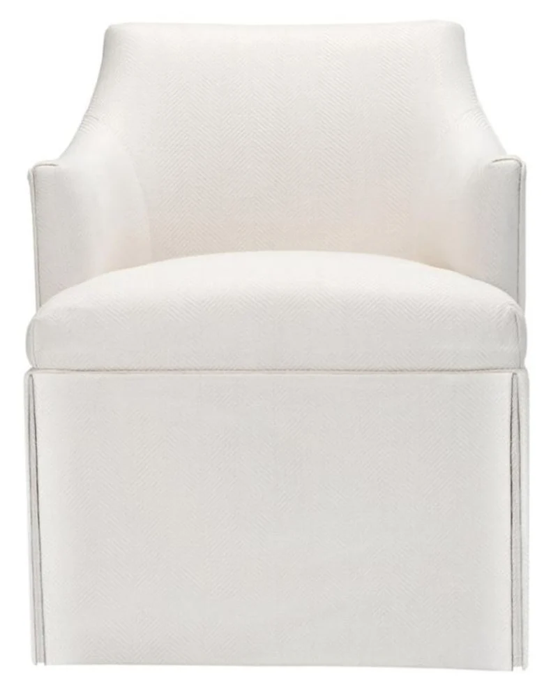 Casa Padrino Designer Sessel Weiß 63 x 63 x H. 81 cm - Luxus Kollektion