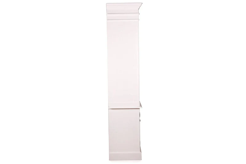 Casa Padrino Landhausstil Wandschrank Antik Weiß 160 x 48 x H. 215 cm - Landhausstil Möbel - Bücherregal