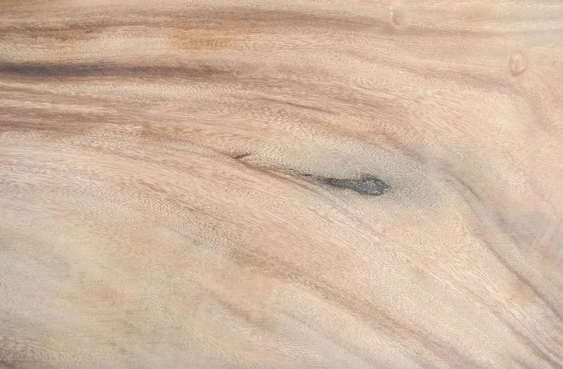 Casa Padrino Luxus Bartisch aus massivem Soar-Holz, Naturfarben und Schwarz, 90-95 x 90-95 x 107 cm