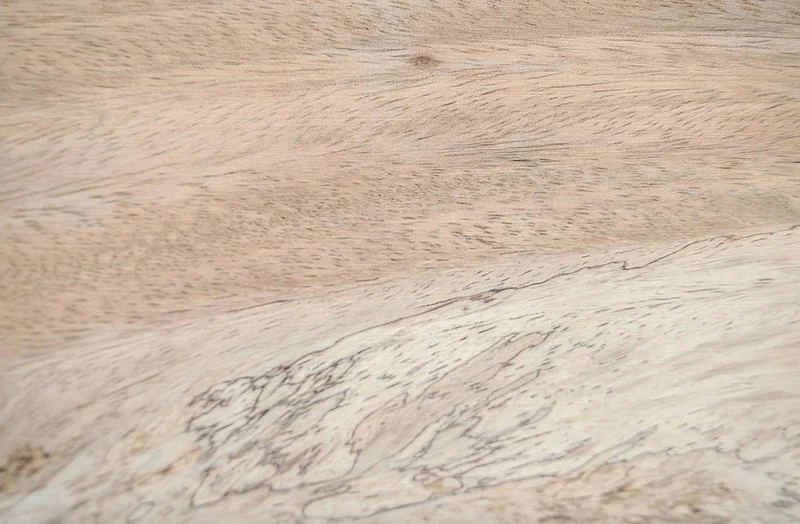Casa Padrino Luxus Bartisch aus massivem Soar-Holz, Naturfarben und Schwarz, 90-95 x 90-95 x 107 cm