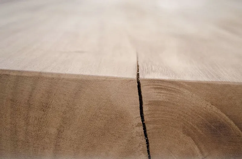 Casa Padrino Luxus Bartisch aus massivem Soar-Holz, Naturfarben und Schwarz, 90-95 x 90-95 x 107 cm
