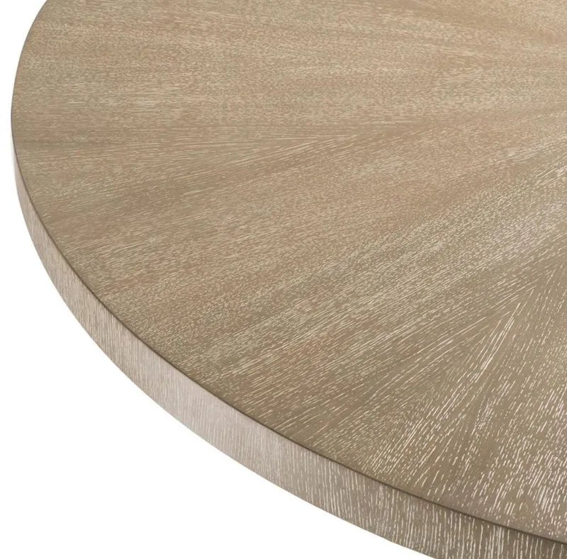 Casa Padrino Luxus Esstisch Braun / Messing Ø 150 x H. 75 cm - Luxus Qualität