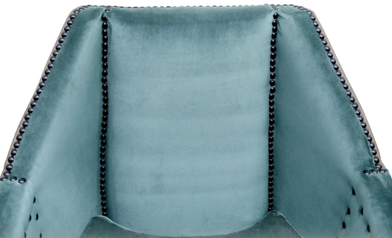 Casa Padrino Luxus Sessel Türkis / Braun / Schwarz 61 x 71 x H. 69 cm - Hotel & Restaurant Möbel