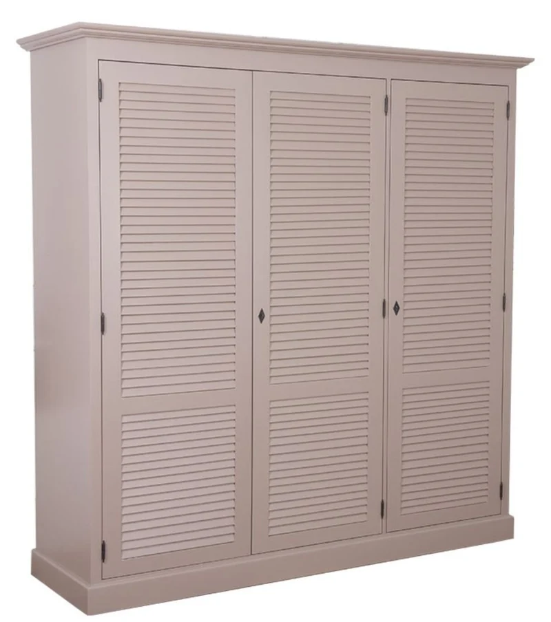 Casa Padrino Landhausstil Kleiderschrank 194 x 59 x H. 200 cm - Schlafzimmermöbel im Landhausstil