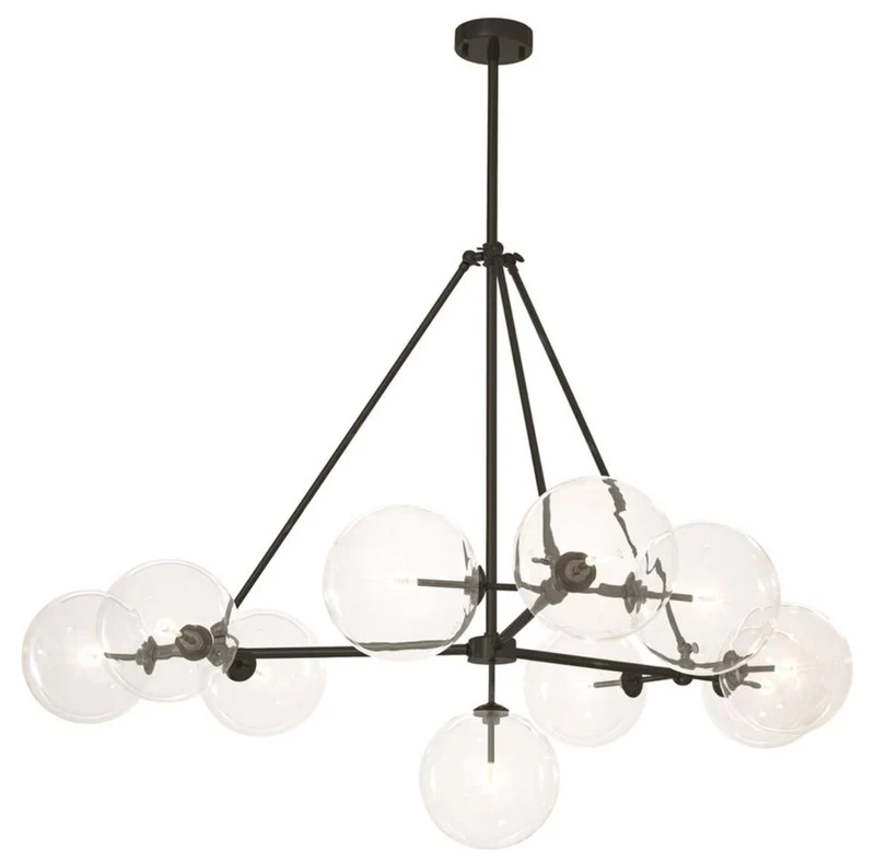 Casa Padrino Luxus Halogen Kronleuchter Bronze Ø 140 x H. 90 cm - Luxus Möbel