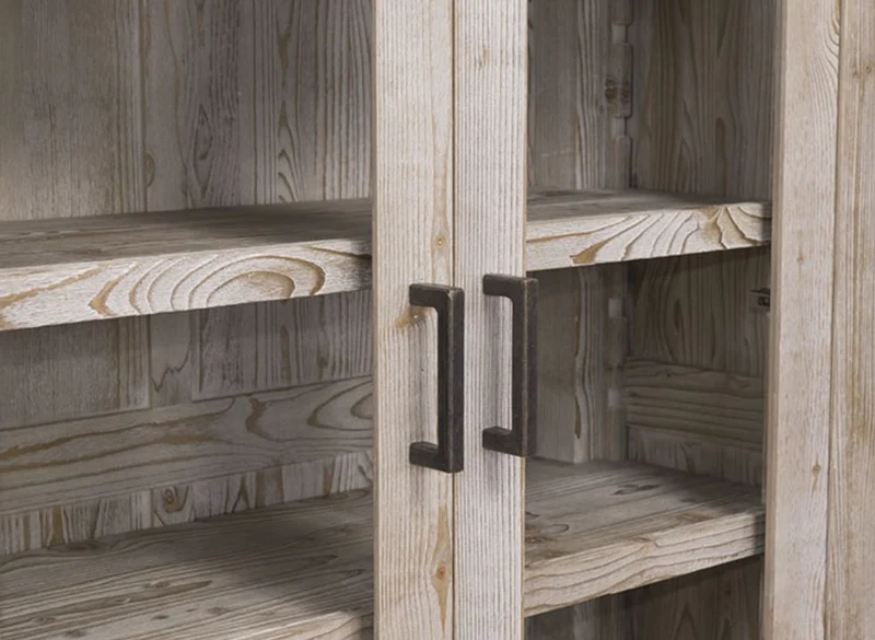 Casa Padrino Landhausstil Schrank Naturfarben Massivholz 104 x 40 x H. 180 cm