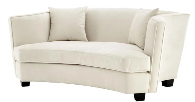 Casa Padrino Designer Sofa Naturfarbig 178 x 107 x H. 72,5 cm - Luxus Kollektion
