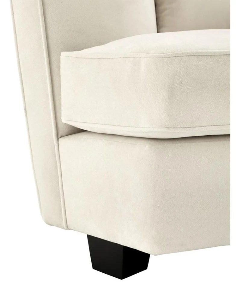 Casa Padrino Designer Sofa Naturfarbig 178 x 107 x H. 72,5 cm - Luxus Kollektion
