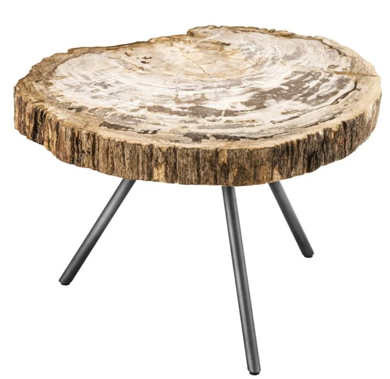 Casa Padrino Luxus Couchtisch 3er Set Braun / Rotguss - Wohnzimmermöbel