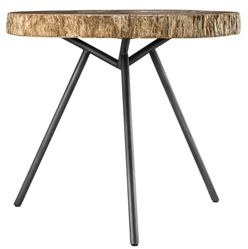 Casa Padrino Luxus Couchtisch 3er Set Braun / Rotguss - Wohnzimmermöbel