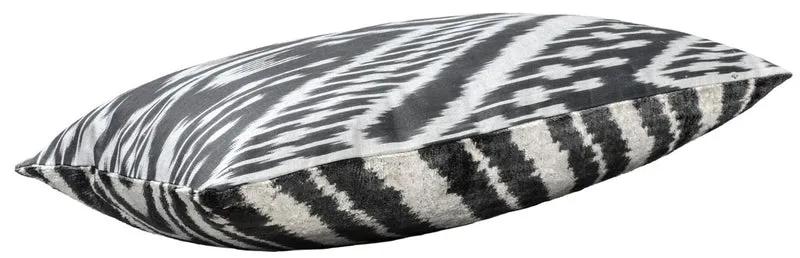 Casa Padrino Luxus Kissen Schwarz / Weiß 60 x 40 cm - Wohnzimmer Deko Accessoires