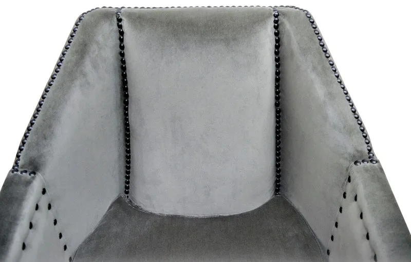 Casa Padrino Luxus Sessel Grau / Braun / Schwarz 61 x 71 x H. 69 cm - Hotel & Restaurant Möbel