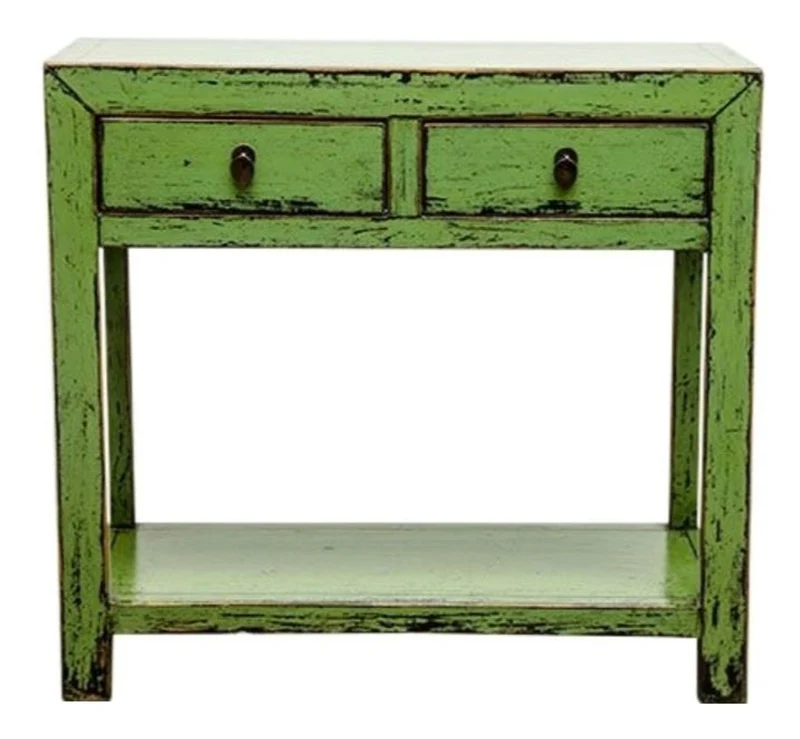Casa Padrino Landhausstil Konsole Antik Stil Grün 90 x 40 x H. 85 cm - Landhausstil Möbel