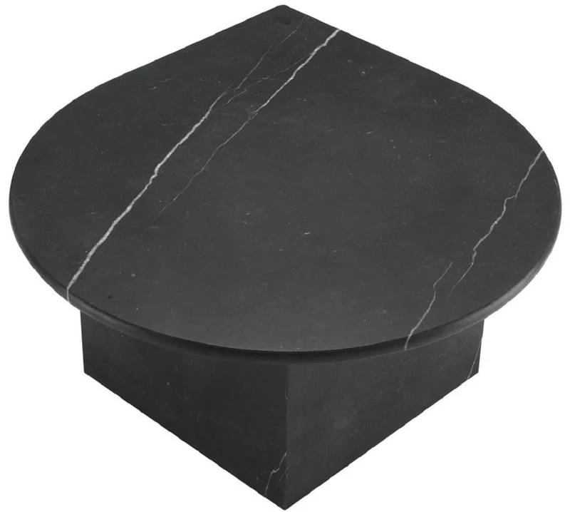 Casa Padrino Luxus Couchtisch Set Schwarz - 3 Wohnzimmertische aus hochwertigem Marmor - Luxus Wohnzimmer Möbel