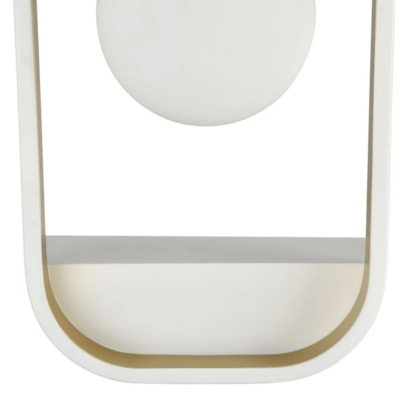 Casa Padrino Luxus Wandleuchte Weiß / Gold 17,8 x 11 x H. 25 cm - Wohnzimmer Wandlampe