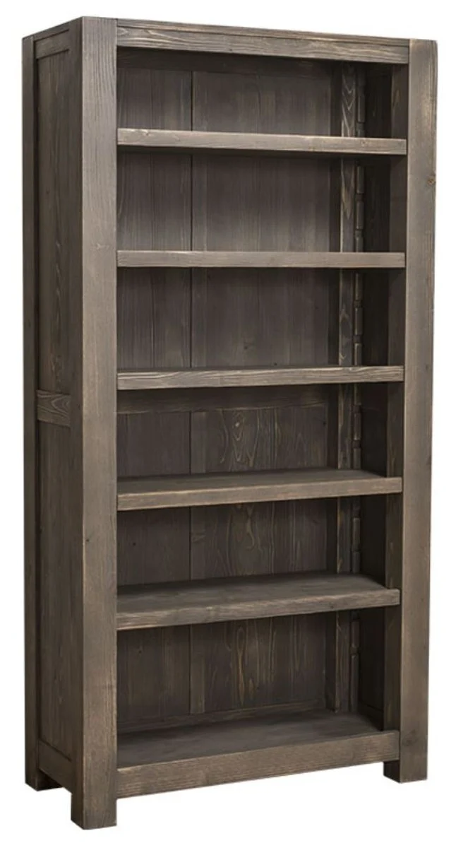 Casa Padrino Landhausstil Bücherschrank Dunkelbraun 90 x 45 x H. 180 cm - Landhausstil Schrank