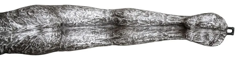Casa Padrino Luxus Kunstspringer Skulptur Silber / Schwarz 147 x 157 x H. 80 cm - Große Turmspringer Figur