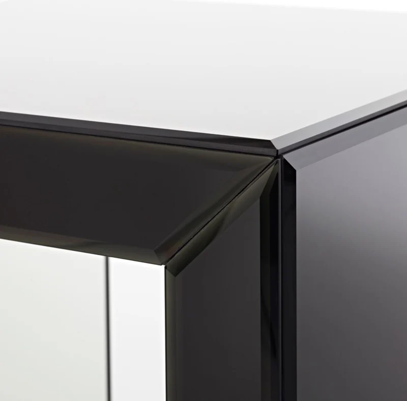 Casa Padrino Luxus Beistelltisch im Säulen Design Schwarz 46 x 46 x H. 112 cm - Luxus Qualität