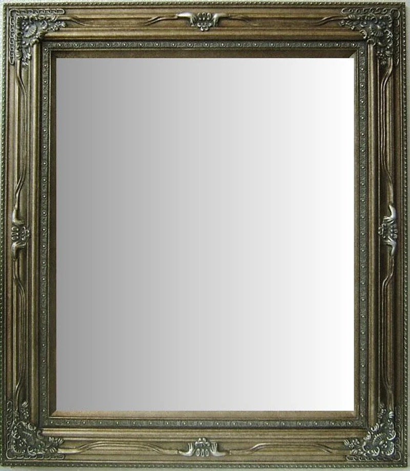 Casa Padrino Antik Stil Wandspiegel Antik Silber B.60 x H.90 cm - Barock Wohnzimmer Möbel