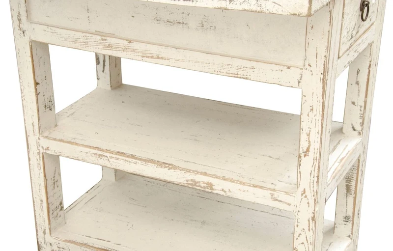 Casa Padrino Landhausstil Schreibtisch Antik Weiß 170 x 70 x H. 80 cm - Büromöbel im Landhausstil