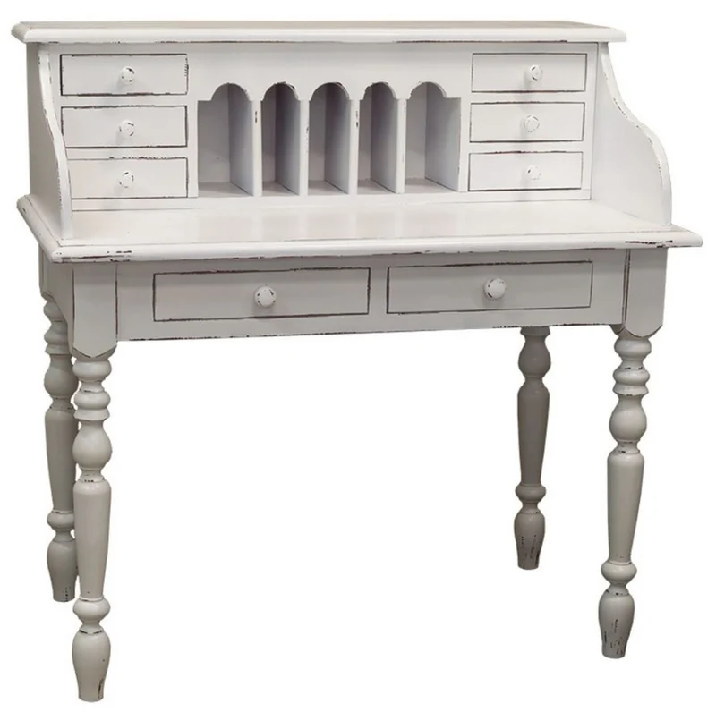 Casa Padrino Landhausstil Schreibtisch Antik Stil Weiß 109 x 60 x H. 110 cm