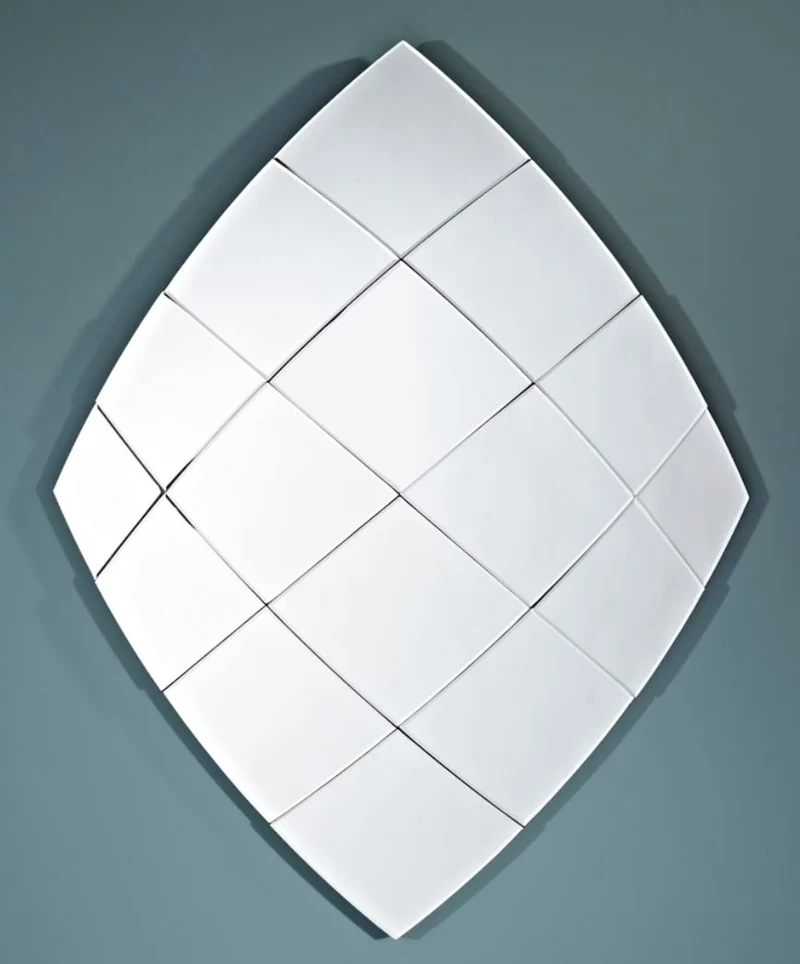 Casa Padrino Designer Spiegel im Diamanten Design 97 x H. 125 cm - Luxus Kollektion