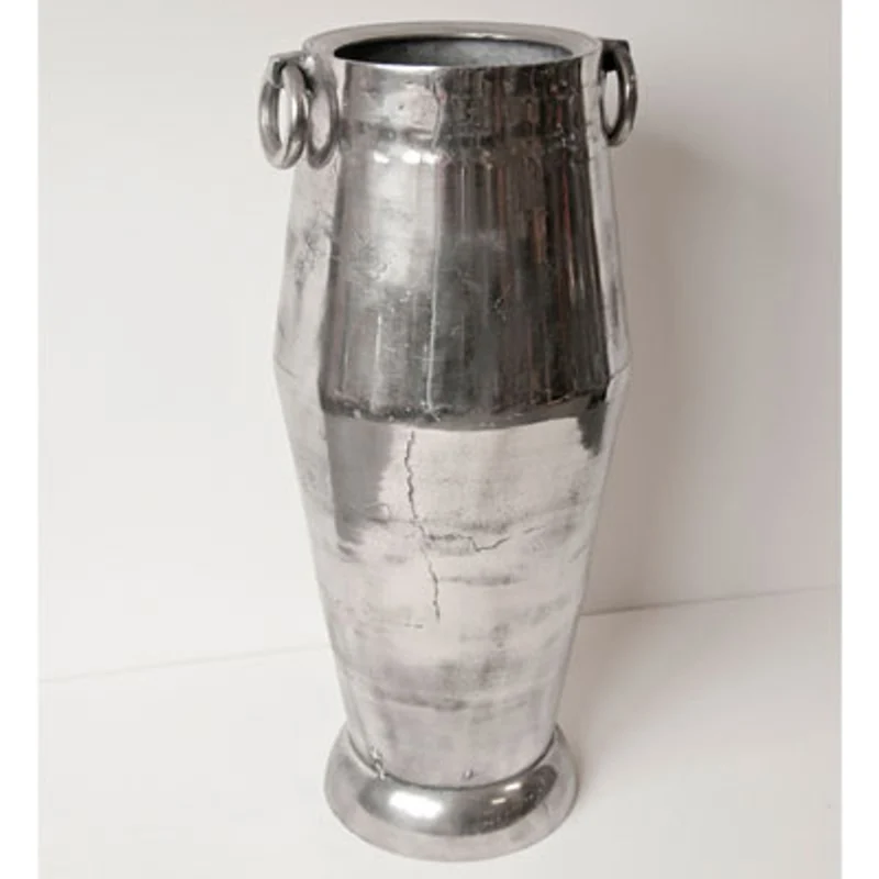 Casa Padrino Antik Stil Vase Aluminium Raw - unbearbeitet - Pflanzentopf - Hotel Dekoration - Barock Blumengefäss Mod P1