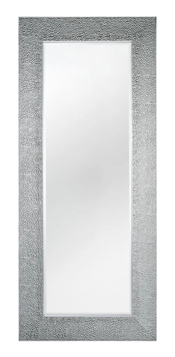Casa Padrino Wohnzimmer Spiegel Silber 76 x H. 176 cm - Luxus Kollektion
