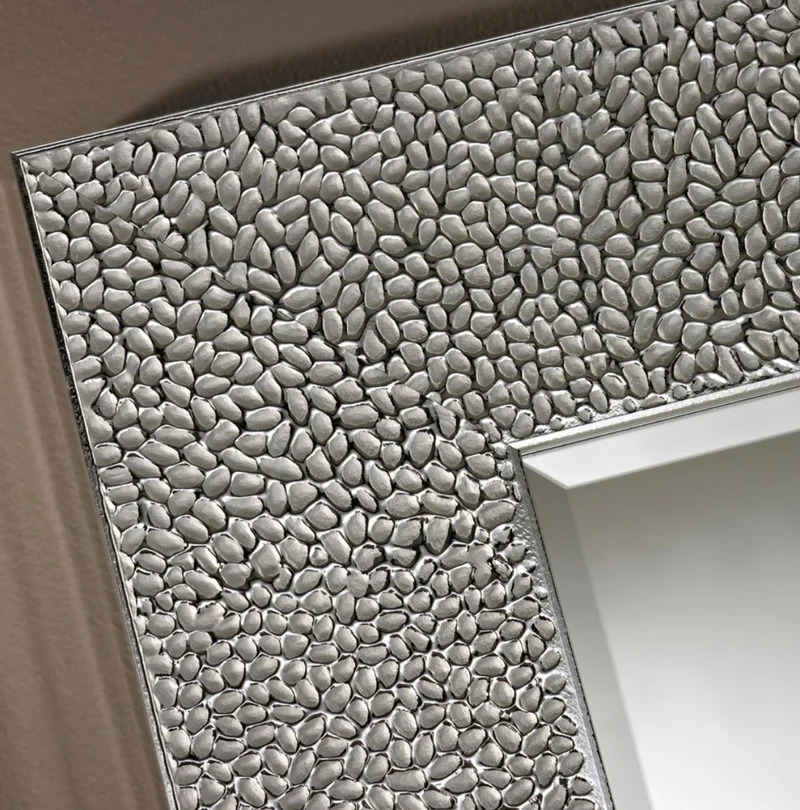 Casa Padrino Wohnzimmer Spiegel Silber 76 x H. 176 cm - Luxus Kollektion