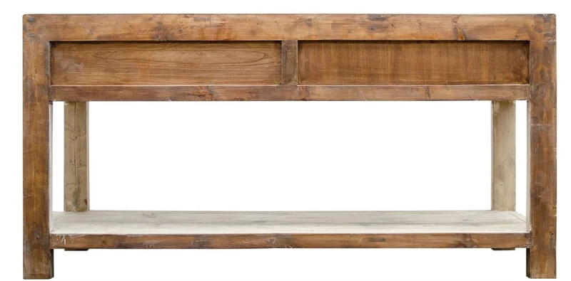 Casa Padrino Landhausstil Konsolentisch mit 4 Schubladen Naturfarben 170 x 45 x H. 85 cm - Landhausstil Konsole
