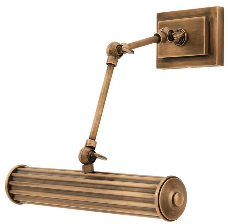 Casa Padrino Luxus Wandleuchte Antik Messing 30 x 34 x H. 21 cm - Hotel Möbel