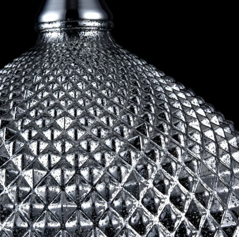 Casa Padrino Luxus Hängeleuchte Silber Ø 28 x H. 15,3 cm - Luxus Wohnzimmermöbel