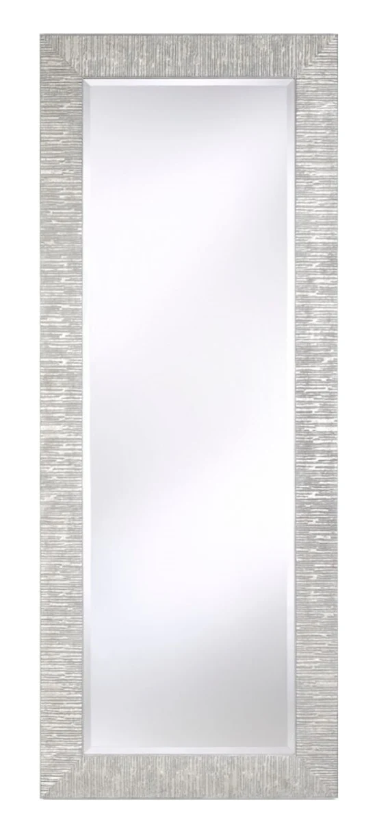 Casa Padrino Wohnzimmer Spiegel Silber 58 x H. 148 cm - Luxus Accessoires