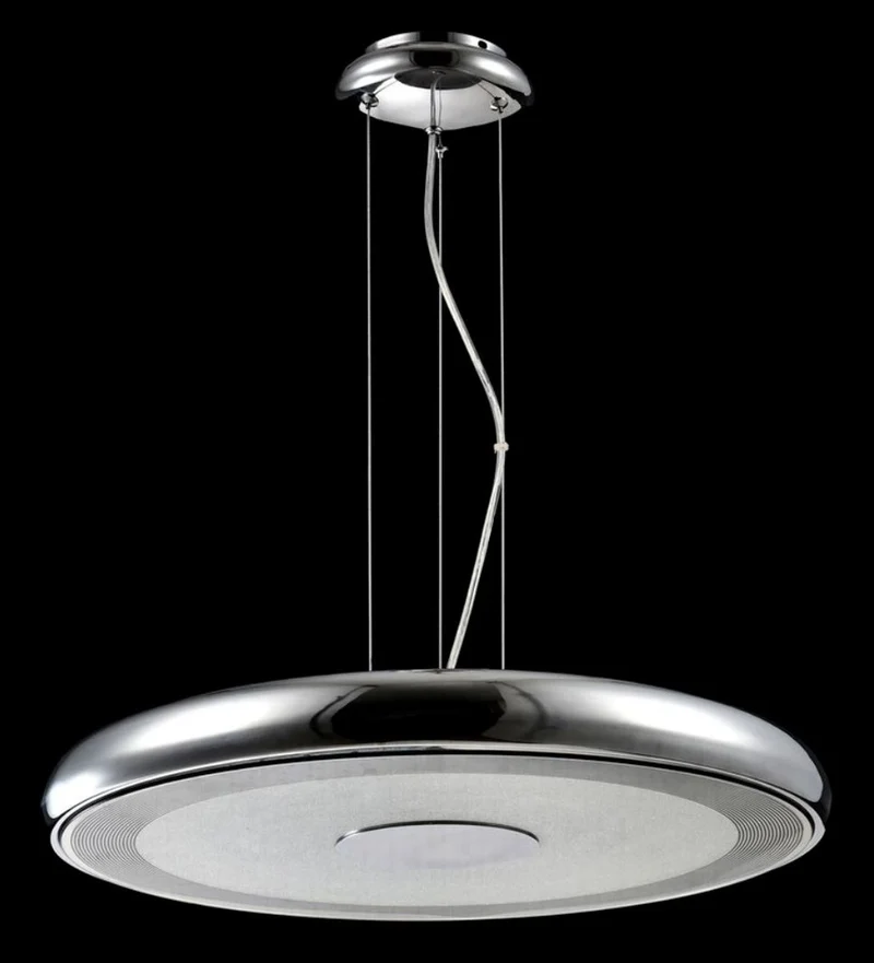 Casa Padrino Luxus Hängeleuchte Silber - Designer LED Lampe